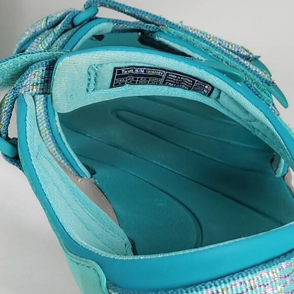 Teva Women's Tirra US6 Blue Flat Trail Hiking Strappy Sport Sandals Shoes - Picture 15 of 15